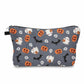 Pouch - Halloween Fall - Grey Ghost Pumpkin Bat