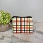 Mini Pouch - Cream Plaid