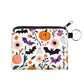Mini Pouch - Halloween Fall - White Pumpkin Bat