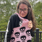 Tote Bag - Knit Sweater - Skull