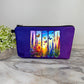 Pouch - Butterfly Stripe Purple