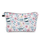 Pouch - Book, Floral Pink