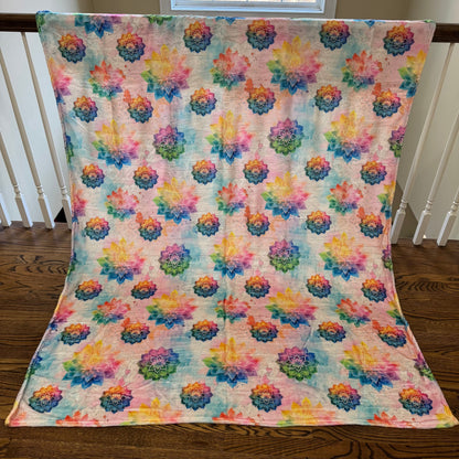 Blanket - Rainbow Mandala