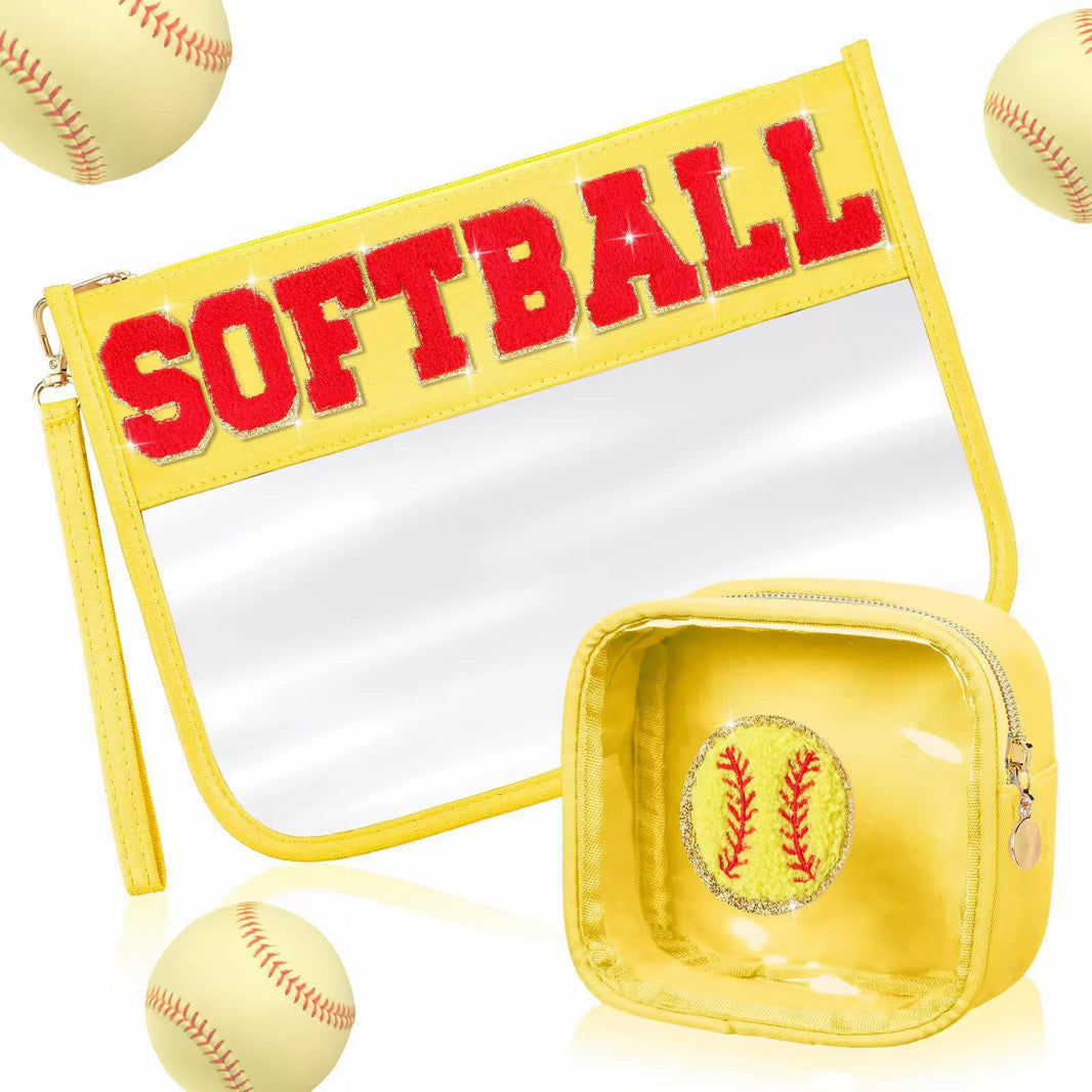 Sports Clear Zip Pouch 2 Pack - PREORDER
