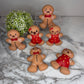 Squishy Toy - Christmas Gingerbread Man + Woman WITH Funny Faces