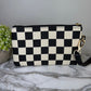 Wallet Clutch - Checker Canvas