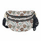 The Roni Nylon Crossbody - Dog Paw Aztec Hearts