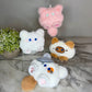 Keychain - Pom Pom Fuzzy Cat Paw Squeeker