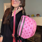 The Roni Nylon Crossbody - Light Pink Hearts