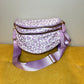 The Roni Nylon Crossbody - Animal Print Light Purple