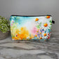 Pouch - Floral Ombré Gingham Daisy