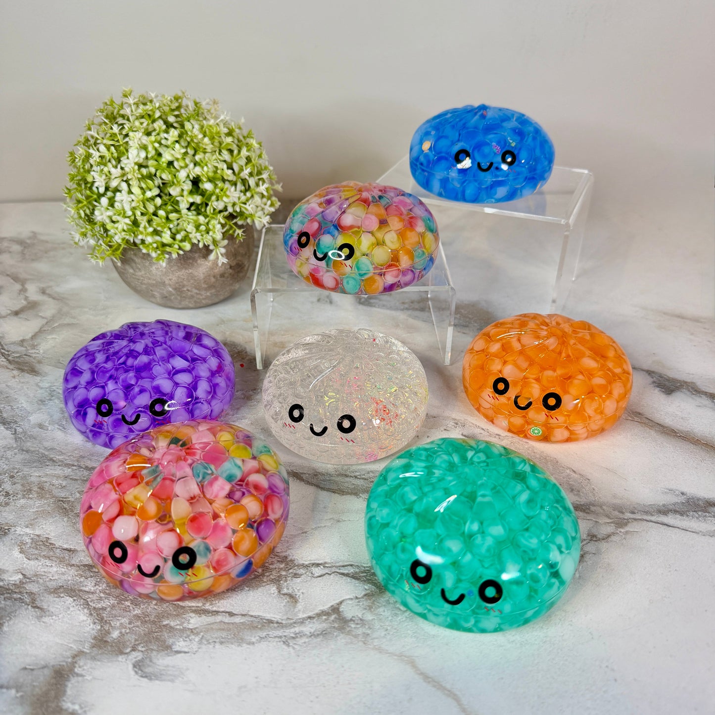 Squishy Toy - Viral Dumpling, Acrylic Bubble Boba