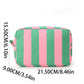 Canvas Stripe Travel Pouch