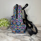 Mini Backpack - Bold Purple Orange Pink Tie Dye