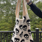 Tote Bag - Knit Sweater - Skull