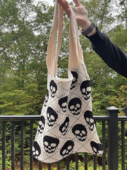 Tote Bag - Knit Sweater - Skull - PREORDER