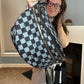 The Roni Nylon Crossbody - Checkered Black + Grey