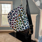 The Roni Nylon Crossbody - Rainbow Animal Print