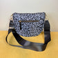 The Roni Nylon Crossbody - Black & Grey Animal