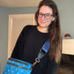 The Roni Nylon Crossbody - Dark Blue Hearts