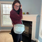 The Roni Nylon Crossbody - Animal Print Aqua
