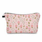 Pouch - Religious Pink Floral Cross