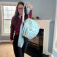 The Roni Nylon Crossbody - Animal Print Aqua