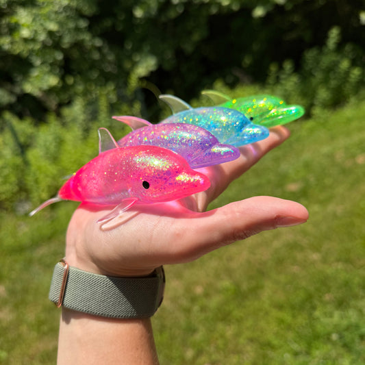 Squishy Toy - Glitter Dolphin
