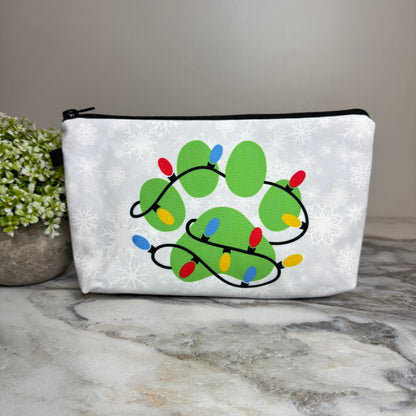 Pouch - Holiday Christmas - Paw & Lights