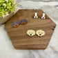 Acrylic Stud Earrings - Dog Mix