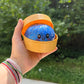 Squishy Toy - Viral Dumpling, Blue Glitter + Water Beads