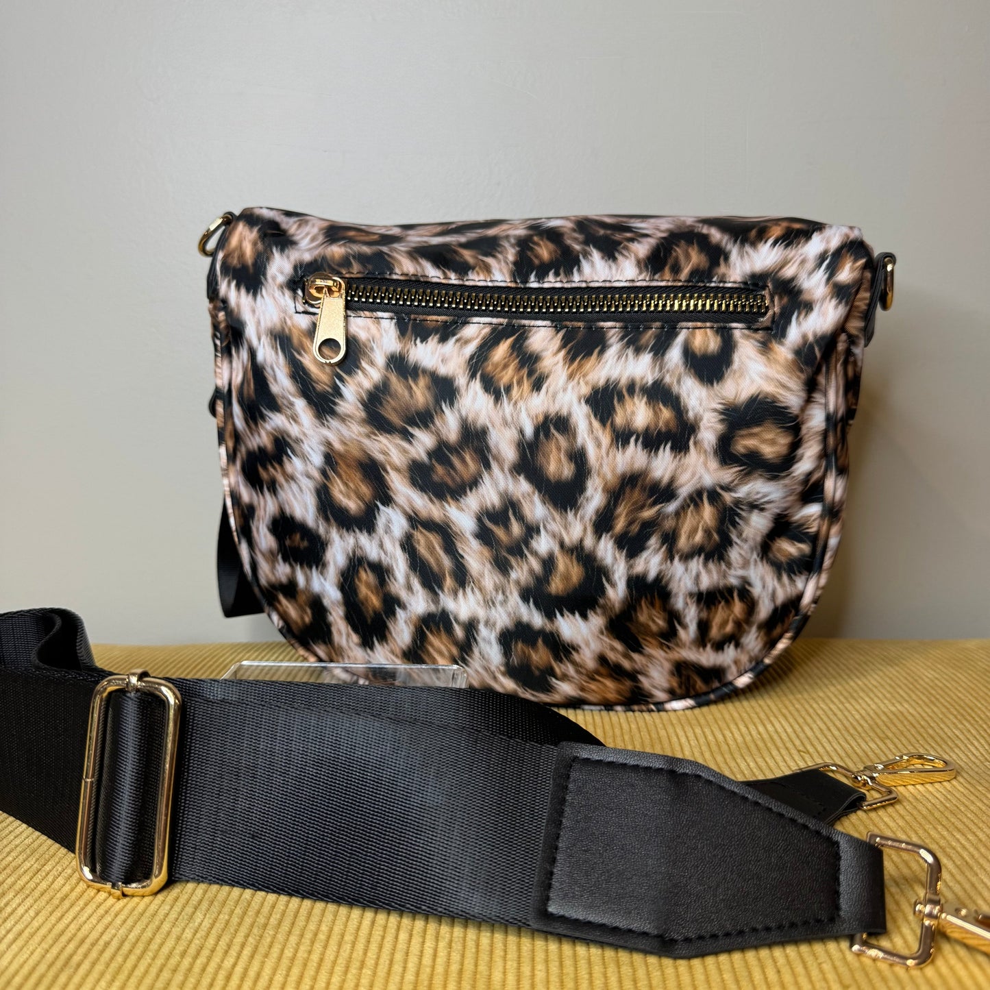 The Roni Nylon Crossbody - Realistic Animal Print