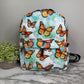 Mini Backpack - Butterfly Orange Teal