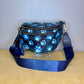 The Roni Nylon Crossbody - Christmas Paw Print Dog Snowflake
