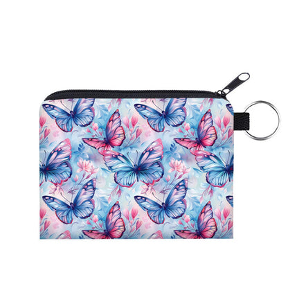 Mini Pouch - Butterfly Pink Blue