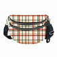 The Roni Nylon Crossbody - Cream Plaid