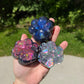 Squishy Toy - Paw Print, Galaxy Glitter