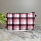 Pouch - Plaid Polkadots Pink