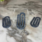 Jumbo Paperclip - Charcoal Blue Floral