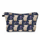 Pouch - Highland Cow Purple Floral