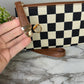 Wallet Clutch - Checker Canvas
