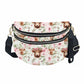 The Roni Nylon Crossbody - Highland Cow Pink Floral