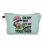 Pouch - Humor, Raccoon Turtle Get My Shit Together