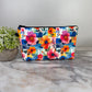 Pouch - Floral Bright Checkered