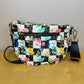 The Roni Nylon Crossbody - Floral Checker