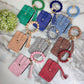 Bracelet Keychain & Card Holder Wallet - Animal Print