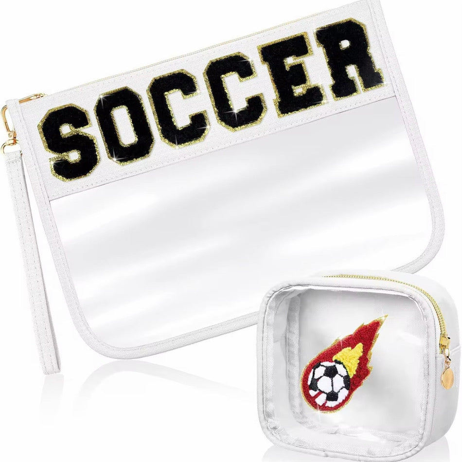Sports Clear Zip Pouch 2 Pack - PREORDER