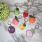 Keychain - Faux Leather Fruit