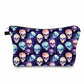 Pouch - Halloween Fall - Purple Blue Skull