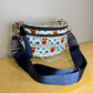 The Roni Nylon Crossbody - Highland Cow Blue Floral